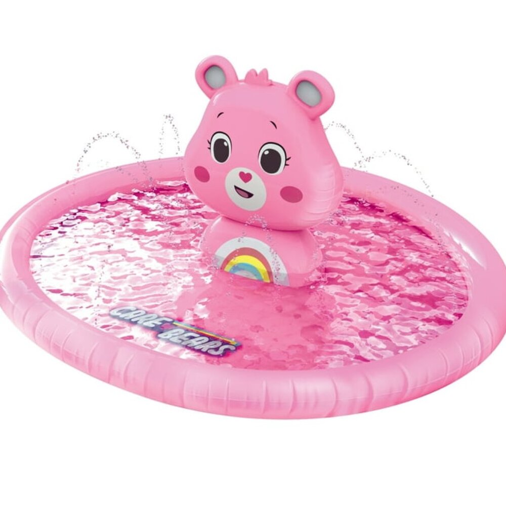Care Bears CHEER BEAR Inflatable Sprinkler Splash Pad Pink NEW